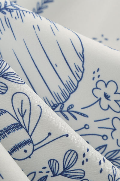 Vintage 1950-Es Évek Virágmintás Ruha