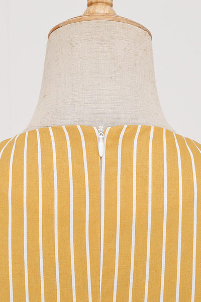 Vintage Csíkos Ruha