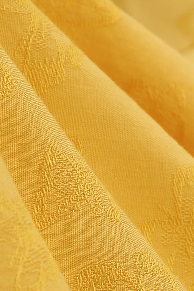 Sárga Vintage Ruha Lehajtható Gallérral