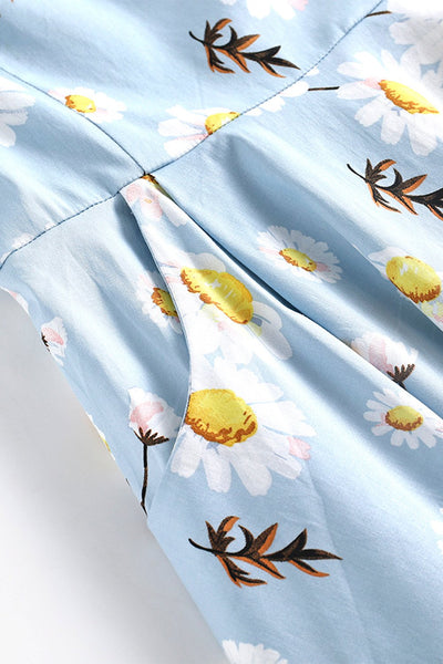 1950-Es Évek Nyári Kékmintás Ruha