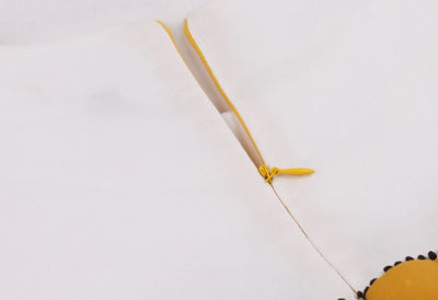 Szép Sárga És Fehér Ruha Vintage Design