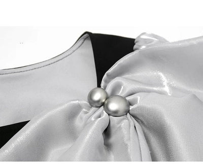 Vintage Vékony Fekete Ruha