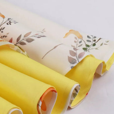 Petite Vintage Sárga És Fehér Virágos Ruha