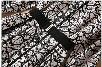 40-Es Évek Fekete Virágos Ruha