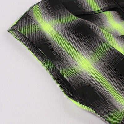 Ujjatlan Vintage Kockás Ruha