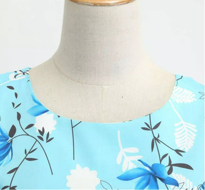 50-Es Évek Pin Up Dress Kék