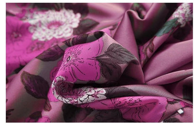 40-Es Évek Magas Nyakú Lila Ruha