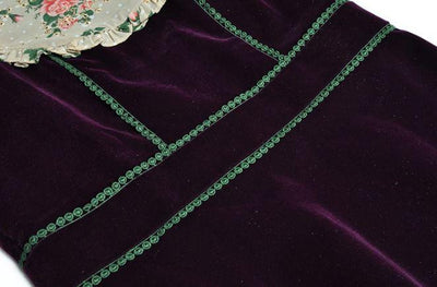 40-Es Évek Virágos Bársonyruha