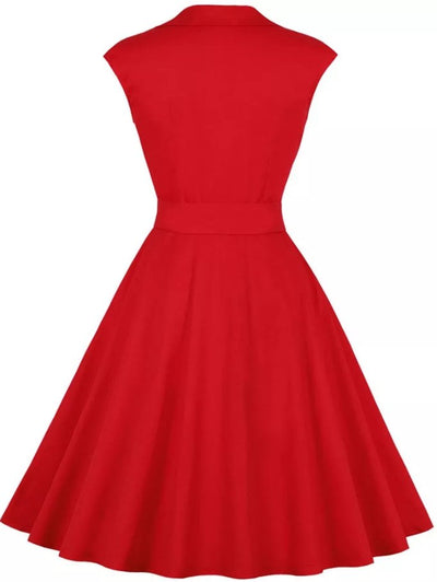 50-Es Évekbeli Amerikai Piros Pöttyös Ruha