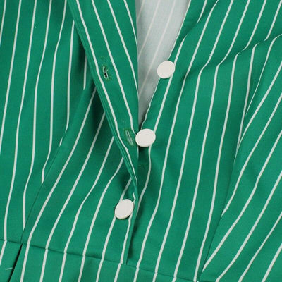 50-Es Évek Vintage Zöld Ruha