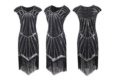 20-As Évek Charleston Ruha Ezüst