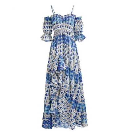 Kék Vintage Estélyi Ruha