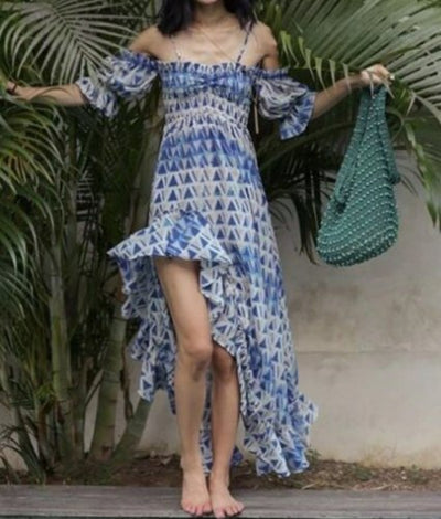 Kék Vintage Estélyi Ruha