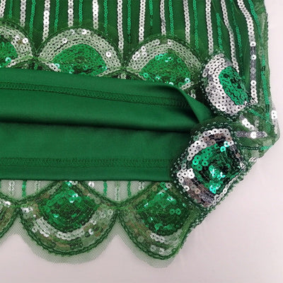 Zöld Rövid Gatsby Ruha