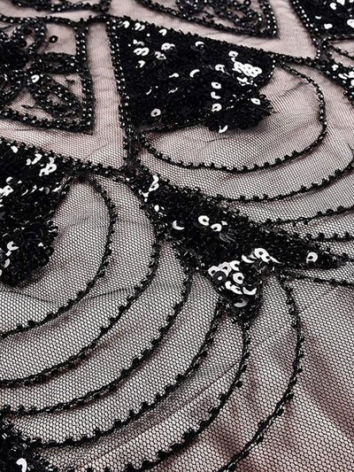 Rózsaszín Haute Couture Hosszú Gatsby Ruha