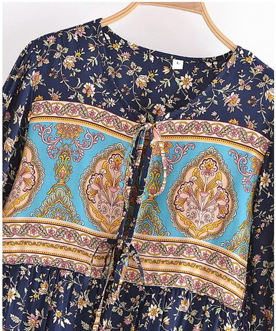 Vintage 70-Es Évek Hosszú Ruha