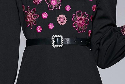 Hosszú Vintage Virágos Ruha