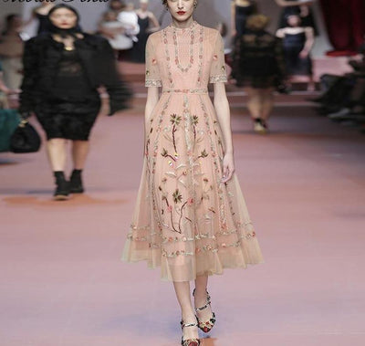 Középhosszú Ruha 30-As 40-Es Évek Rózsaszín