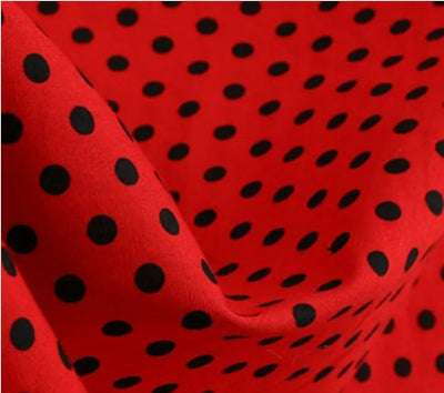 Piros 50-Es Évek Pin Up Ruha