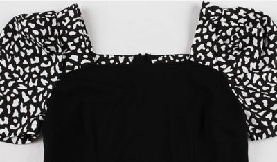 Fekete Vintage 50-Es Évek Stílusú Ruha