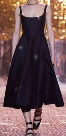 40-Es Évek Stílusú Ruha Sötétkék