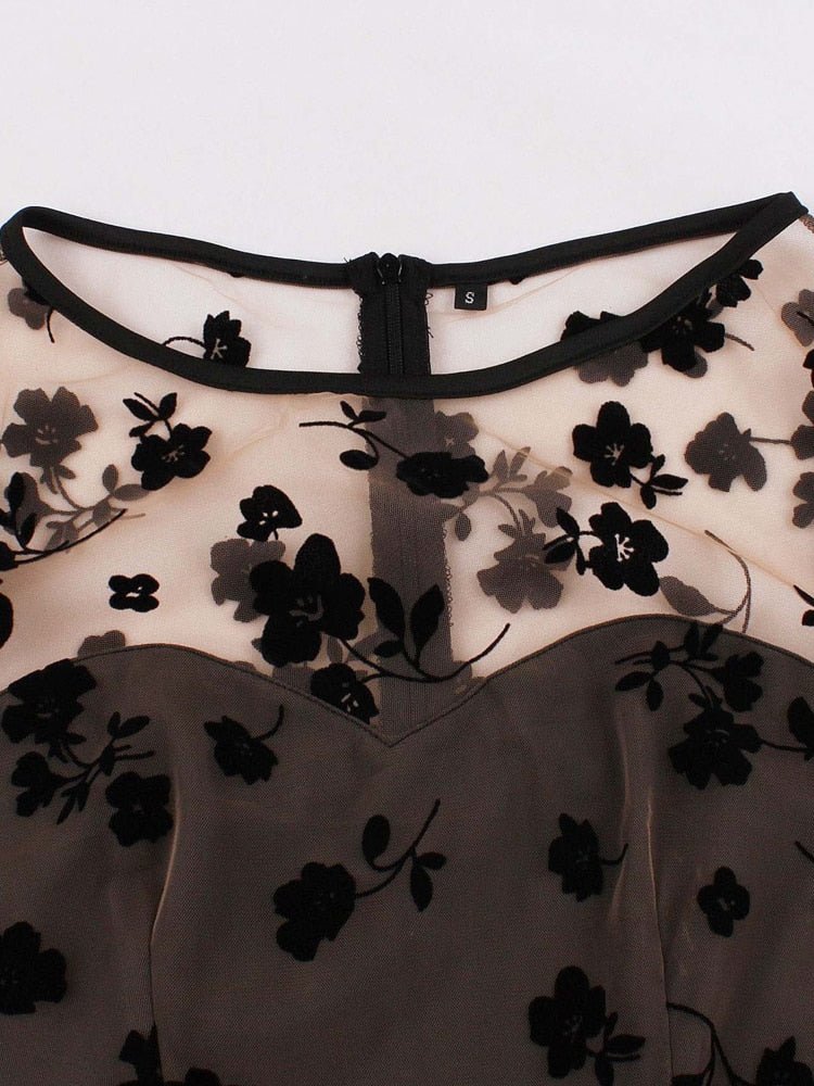 Vintage Stílusú Ruha, Nagy Méretű Barna