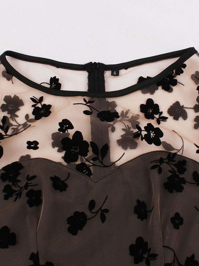 Vintage Stílusú Ruha, Nagy Méretű Barna