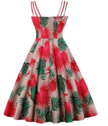 Nagy Méretű Tavaszi Vintage Stílusú Ruha