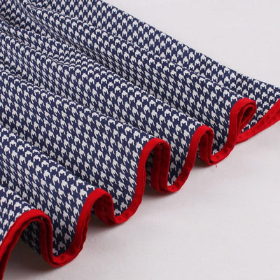 Kék Vintage Kötényes Ruha