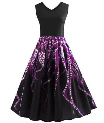 Vintage Ujjatlan A-Vonalú Ruha