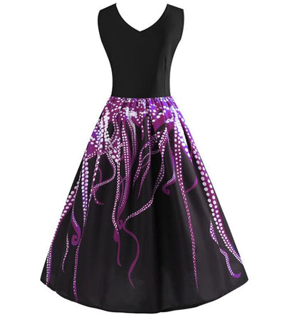 Vintage Ujjatlan A-Vonalú Ruha