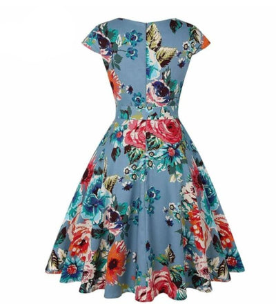 Vintage Virágos Tunika Ruha