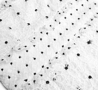 Vintage 40-Es Évek Fehér Pöttyös Ruha