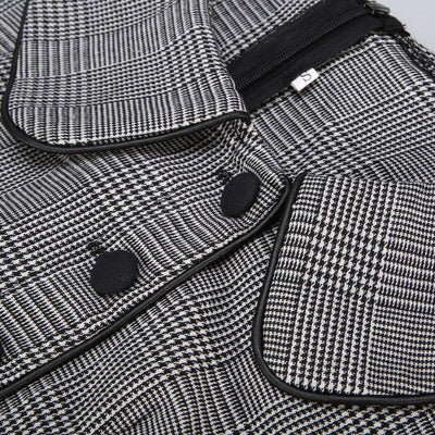 Vintage 50-Es Évek Ruha Szürke, Rövid Ujjú