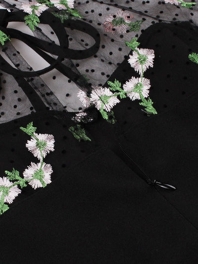 Vintage 50-Es Évek Nagy Méretű Fekete Ruha