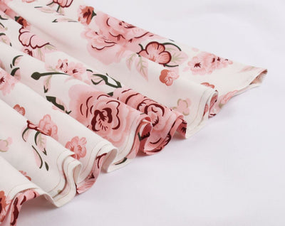 Vintage 50-Es Évek Molett Rózsaszín Ruha