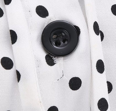 Vintage 60-As Évek Fekete-Fehér Ruha