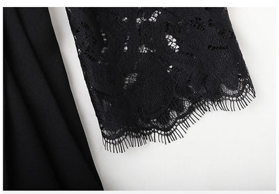 Vintage 40-Es Évek Tervezői Ruha Fekete