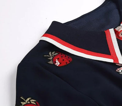 Vintage 40-Es Évek Sötétkék Estélyi Ruha