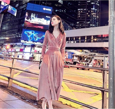 Vintage 40-Es Évek Sima Rózsaszín Ruha