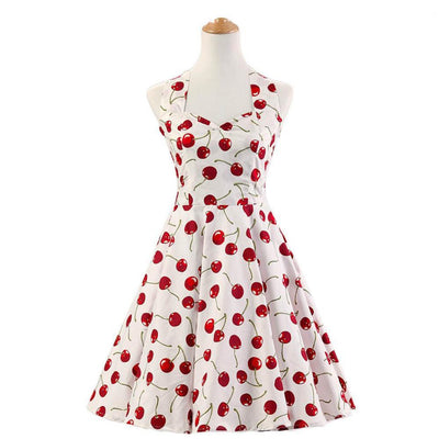 Vintage 50-Es Évek Cseresznye Ruha