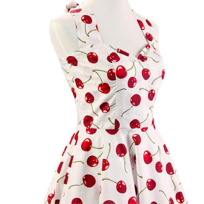 Vintage 50-Es Évek Cseresznye Ruha