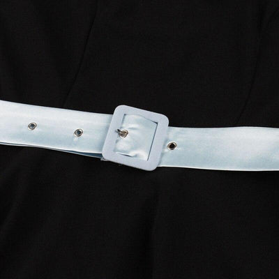 Fekete Vintage Őszi Ruha