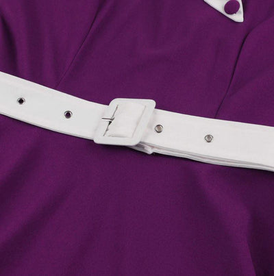 Vintage Őszi Lila Ruha