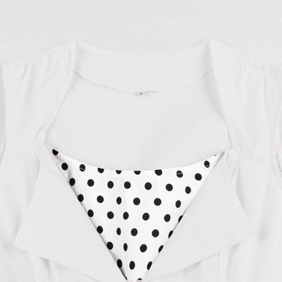 Vintage Fehér Rockabilly Ruha