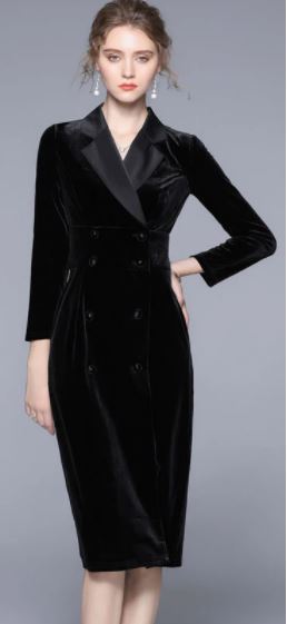 Vintage Ruha Jó Minőségű Fekete