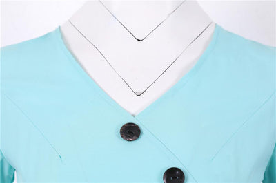 Vintage Ruha Gombok Kék