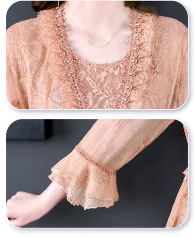 Vintage Virágos Hímzéses Ruha