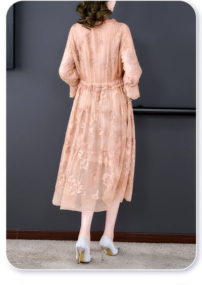 Vintage Virágos Hímzéses Ruha