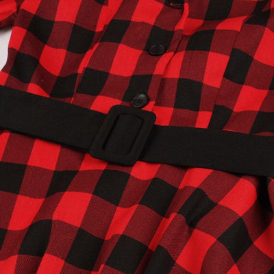 Vintage Kockás Ingruha